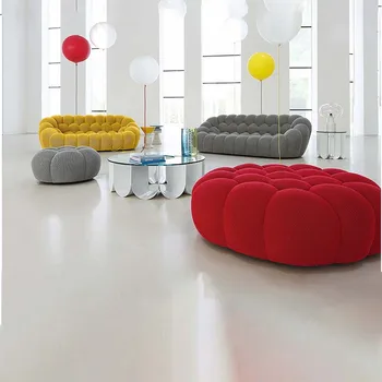 Design italiano de luxo Nórdicos online celebridade favo de mel bolha sofá simples e moderno, novo esponja de lazer preguiçosos do sofá.