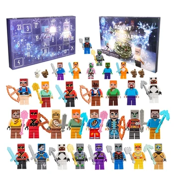 Marvel Calendário do Advento Compatível Com LEGO blocos de Construção de Figura Disney Vingadores Natal Contagem regressiva Brinquedos Bonecos Dom Crianças