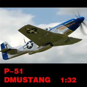 De Papel em 3D Modelo de Aeronave PJ 51 DMUSTANG Mustang Avião de Caça DIY Brinquedo