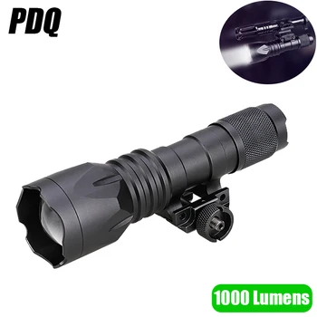 Lanterna LED Tático Para o Rifle de Airsoft Armas de Luz Poderoso Lanternas de Pistola de Luz Caça Equipamento Militar Acessórios