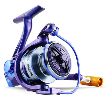 JOF Carretel de Pesca de Spinning Pesca 2000-7000 Série Metal Azul Spool Roda Tudo Para o Mar Carpa Alimentador de Enfrentar