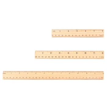 Régua de madeira de 15/20/30cm Medida Prática Gadget Portátil Doméstico Prático