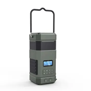 lanterna Multi alto-falante do rádio de banco de energia portátil à prova d'água de carga solar partido tenda da lâmpada da lanterna elétrica de acampamento luzes
