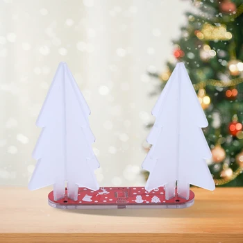 Colorido 3D Árvore de Natal de LED Kit DIY LED RGB Luz Intermitente Solda Prática 3D Árvore de Natal Conjunto de módulos para o Aluno Iniciante