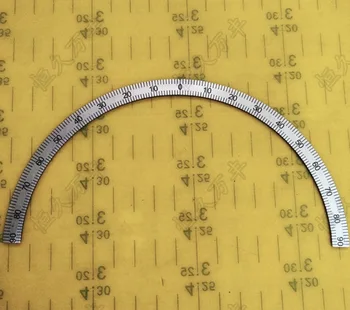 Diâmetro:167mm espessura:1mm de 180 graus metade do círculo de discagem disco Experimental equipamentos