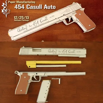 Carter Armas Casull & Jackal Modelo de Papel Armas E Armas de fogo 3D Estéreo Artesanal Desenho Brinquedos