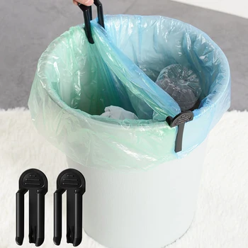 2/10pc Lixo Clip Plástico Útil de Resíduos Pode Saco de Lixo Grampo Bin para Saco de Lixo Clipe para a Cozinha casa de Banho Ferramenta do Agregado familiar