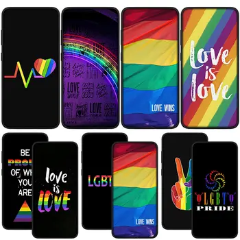 LGBT amor é o amor do Coração LGBT de Capa Mole, Telefone para Samsung Galaxy Nota 20 Ultra 10 8 9 S10 Lite S9 Mais A70 A71 A02S A6 Caso