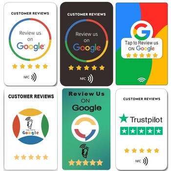NFC Toque de Revisão de Cartões Google Comentários de Clientes de Cartão de Aumentar a Sua Estrela de 5 Classificações de Comentários para o seu Negócio