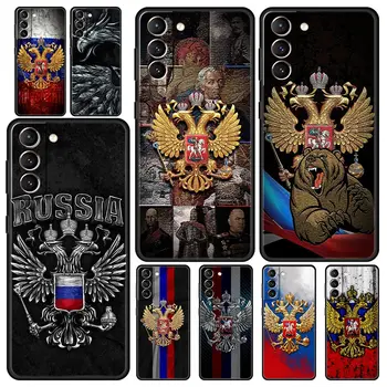 A rússia russo Bandeiras Emblema Caso de Telefone Para Samsung Galaxy S22 5G S20 Ultra S21 FE S10 S9 Mais S10E S8 Nota 10 Lite 20 de Capa Mole
