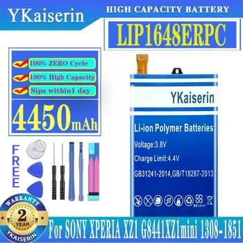 YKaiserin para a Sony de Alta Capacidade LIP1648ERPC Telefone Bateria Para Sony Xperia XZ1 XZ1mini G8441 1308-1851 4450mAh Batteria + Ferramentas