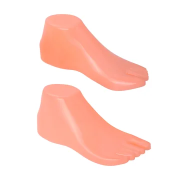 1 Par de Plástico Rígido Modelos de Pé Para encher os Sapatos Manequim de PVC Uso Repetido Sapato Ferramenta de Extensão de Ferramentas da Marca Nova