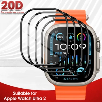 5-1pcs Protetores de Tela para Apple Relógio Ultra 2 Smartwatch HD Cobertura Completa Películas de Protecção para Apple Relógio Ultra 2 49mm