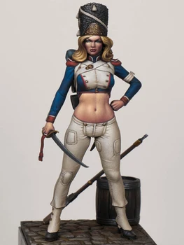 Unassambled 1/24 70mm antiga mulher guerreira ficar (COM a BASE de Resina ) figura modelo em miniatura kits sem pintura
