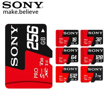 SONY Cartão de Memória Micro SD Classe 10 1 TB de 512GB de 256GB 128GB 64GB 32GB Micro SD TF Cartão Flash de 32 64 128 GB MicroSD para a Câmara do Telemóvel