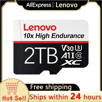 A Lenovo U3 A2 Classe 10 Cartão SD de 128 gb 256 GB 512 GB 1 TB 2 TB de Alta Velocidade de Cartão de Memória Micro TF Cartão SD Com Adaptador Para a Nintendo Mudar