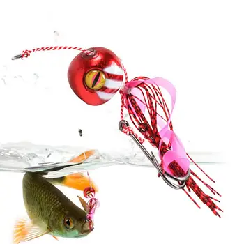 A Rapaziada Cabeças 3D Noctilucent Olho Bola Crappie Iscas Cabeça de Jig Truta Olho Cabeça de Jig Olho Anzóis Para a Pesca de Iscas de Cabelo Gabaritos Para