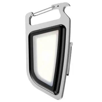 Chaveiro Worklight Portátil do DIODO emissor de Luz Chave de Cadeia Lanternas de Luz Abridor de Garrafa Pequena Lanterna de Bolso Para Camping Caminhadas