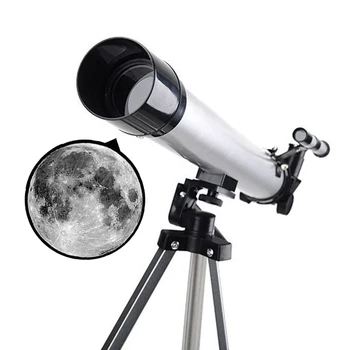 50mm Abertura de 600mm Lunetas Astronômicas Portátil Telescópio Monocular Para Crianças
