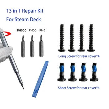 13 em 1 Set do Jogo Kit de Ferramentas para que o Vapor Deck de Segurança do Console de chave de Fenda derrubar as ferramentas de Reparo