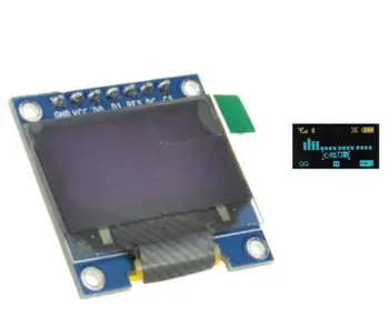 0.96 polegadas IIC SPI 3-5V da Série 128X64 OLED, LCD Display LED Módulo amarelo azul eletrônica diy