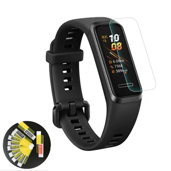 2pcs TPU Macio Claro Smartband Filme Protetor Protetor Para Huawei de Banda de 4 Smart Watch Band4 Pulseira Completo Protetor de Tela Tampa