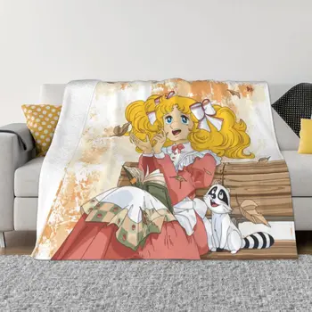 Doces Doces de Anime de Flanela Cobertores Anni 80 Culto Cor de Arte Personalizada Jogar Cobertores para a Home do Hotel Sofá Colchas 1