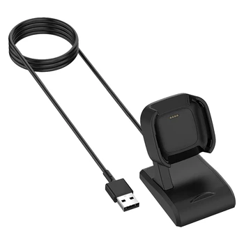 Compatível Para o Fitbit Versa 2 / Lite Smart Watch Cabo de Carregamento USB Estação Stand