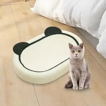 Oval Cat Scratch Pad Confortável Tecido De Sisal Gato Arranhando O Sofá Gato Scratcher Cama Móveis Protetor 24.02x15.75x3.94inch
