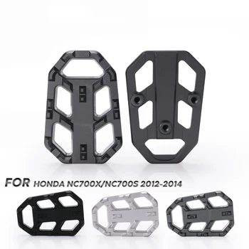 Para a Honda, NC750X NC750S pedal de 2014 2015 2016 2017 2018 apoios para os pés do Pedal do Pé Pinos Footpegs CNC Liga de Alumínio Alargado Pedais cinza