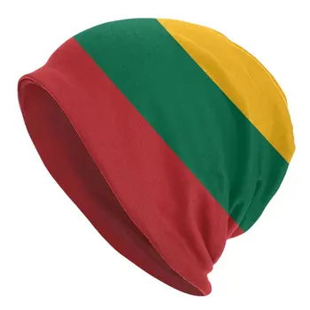 Bandeira Da Lituânia Estado Bonnet Chapéus Hip Hop Exterior lituano, a Liahona Skullies Beanies Chapéu de Homens, de Mulheres de Verão Dual-use Boné