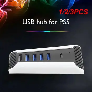 1/2/3PCS Multi Portas Hub USB Suporte a vários dispositivos para PS5 de 1 a 5 USB3.0 Console De Importação Divisor De Expansor De Adaptador Digital