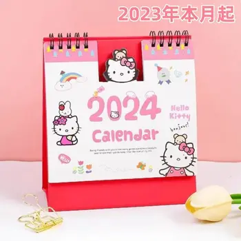 2024 Sanrio Kuromi Pochacco Hello Kitty Secretária Do Calendário De Desenhos Animados De Escritório Material Escolar Calendário Calendário Organizar O Plano De Livro