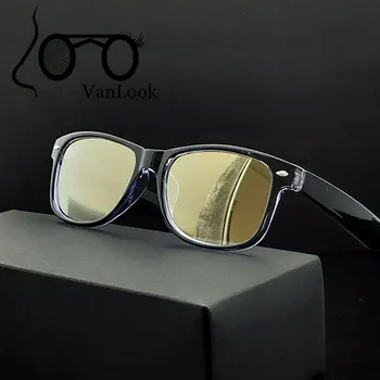 Computador Óculos Transparente, Óculos para Mulheres Moda masculina Espetáculo Armação de Oculos De Grau Claro Goldish Lente Anti Blue Ray