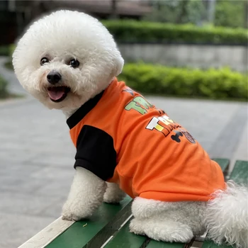 Moda de Impressão Cachorro T-shirt Colete Aconchegante de Estimação de Algodão Roupas de Verão para Cães Pequenos Gatos Chihuahua 