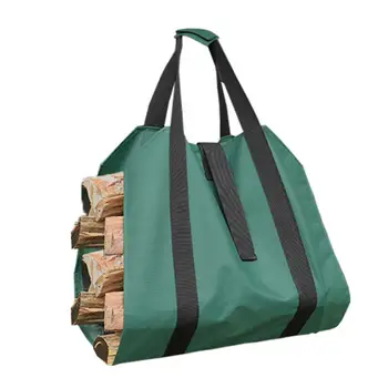Fácil de Transportar Log Tote Bag Anti-derrapante Alças Reguláveis Log Saco de Armazenamento de Lenha Log Saco de Armazenamento