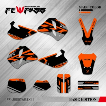 FEWFUSS Gráficos Decalques Adesivos Motocicleta plano de Fundo Personalizado Para KTM SX 250 300 360 1993 1994 1995 1996 1997