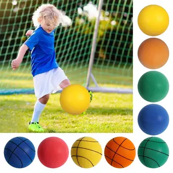 Diâmetro 24/21/18cm Silêncio de Esportes de Poliuretano Bola Interior Mudo de Basquete Soft Elastic Ball Crianças Brinquedo de Esportes Jogos