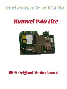Original Desbloqueado Placa Principal Para Huawei p40 lite placa-mãe placa-Mãe Desbloqueado Com Chips de Circuitos Cabo Flex